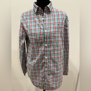 Vineyard Vines Multicolor Plaid Button Down Shirt Size: 18 Boys